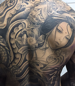 tattoo costas hannya
